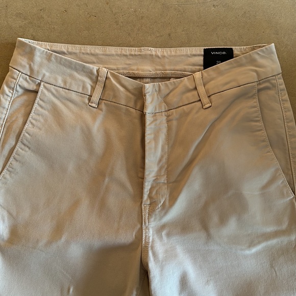Vince khaki pants, all cotton, cropped ankle .. no stain, little wear - Picture 4 of 5